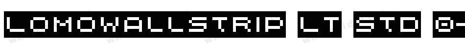 LomoWallStrip LT Std 0字体转换